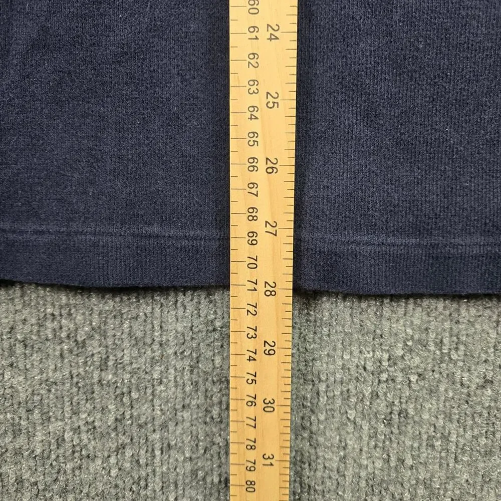 Vintage Polo Ralph Lauren 1/4 Zip Pullover Sweater Mens Large Navy Blue Pony